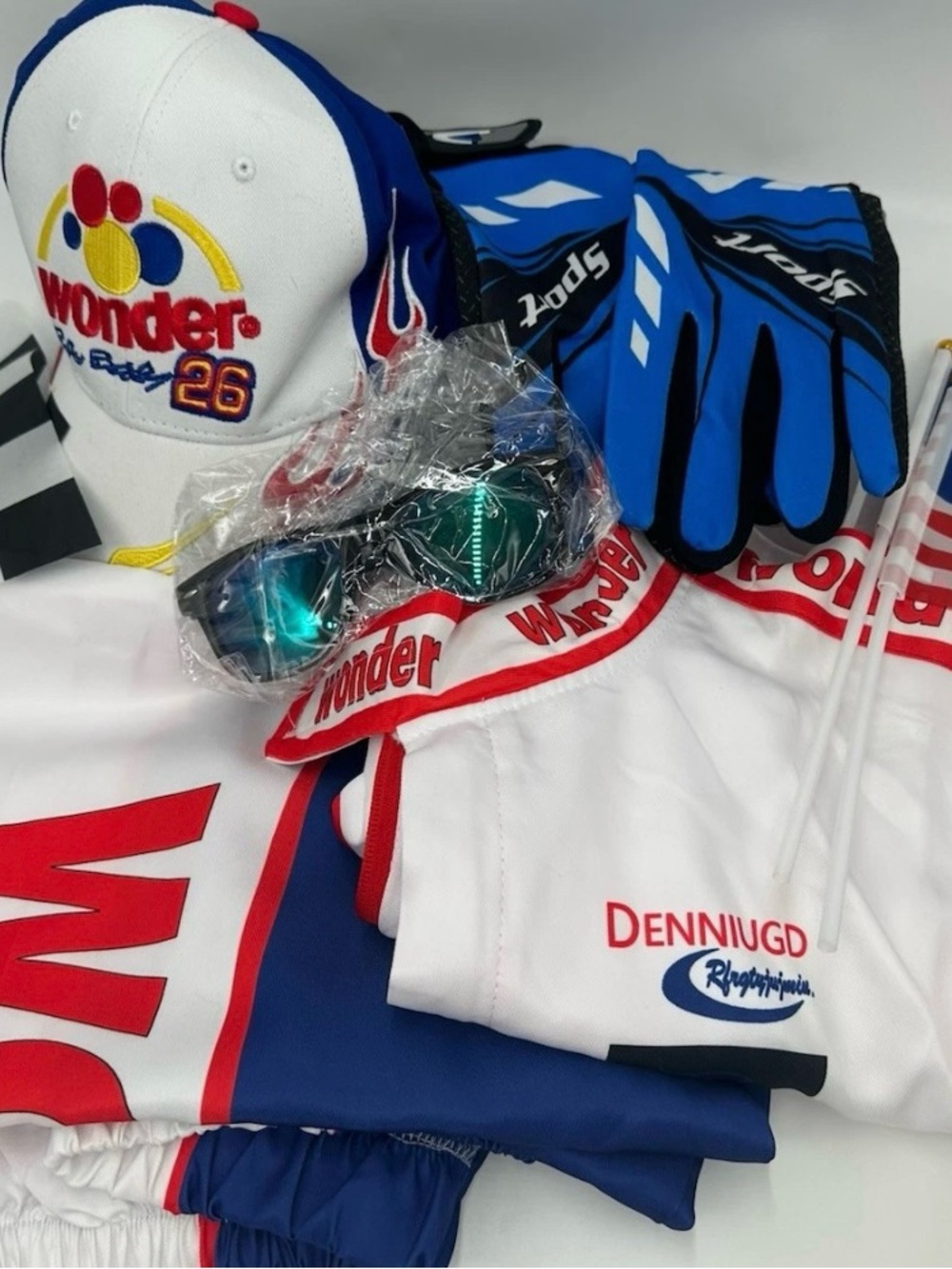 Ricky Bobby Talladega Nights Racer Costume Kit, Medium